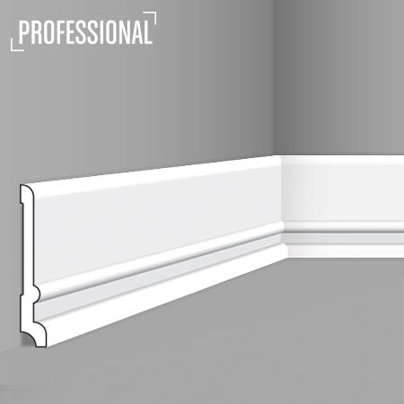 Stilby podna lajsna FD 21 polistiren visoke gustine 130x20x2000mm bela sa dekorativnim reljefom na dnu lajnse