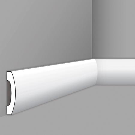 Stilby podna lajsna FD 3, polistiren visoke gustine, 100x20x2000mm, bela, glatka, poluokrugla.