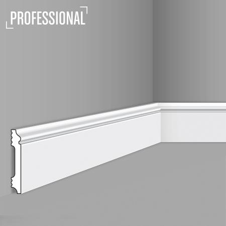 Stilby podna lajsna FL 1 polistiren visoke gustine 80x13x2000 mm bela dekorativni profil na vrhu