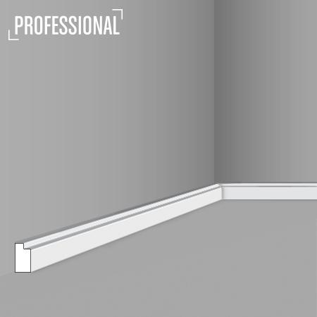 Stilby podna lajsna FL 11-P polistiren visoke gustine 25x14.5x2000mm bela sa jednostavnim reljefom