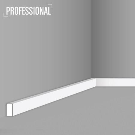 Stilby podna lajsna FL 15 polistiren visoke gustine 18x10x2000 mm bela glatka