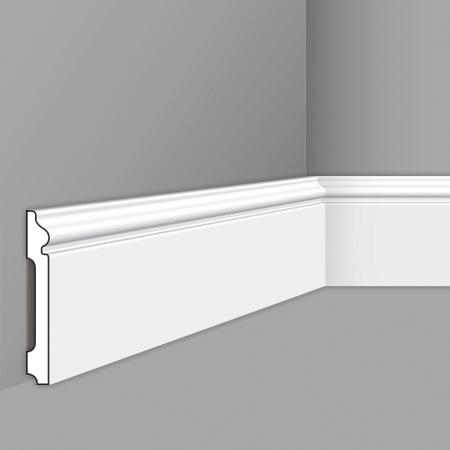 Stilby podna lajsna FL 2 polistiren visoke gustine 120x15x2000mm bela sa dekorativnim reljefom