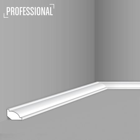 Stilby podna lajsna WT 7 polistiren visoke gustine 16x22x2000 mm bela profilisani reljef