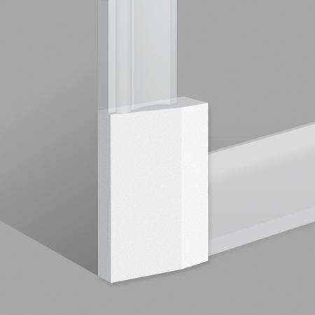 Stilby dekorativno postolje za podnu lajsnu DM 2 poliuretan 160x100x35mm bela ravna površina