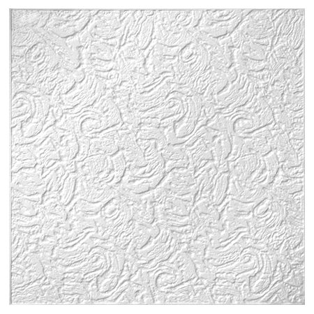Stilby plafonska obloga Model 3 EPS stiropor 50x50cm bela sa apstraktnim reljefom