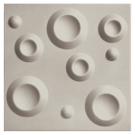 3D dekorativna zidna obloga od stiropora Krater Sand sa kvarcnim peskom, dimenzije 500x500mm