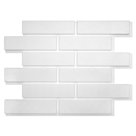 Stilby 3D zidni panel Glatka Cigla EPS stiropor 446x594x25mm bela boja glatki reljef imitacija zida od cigle