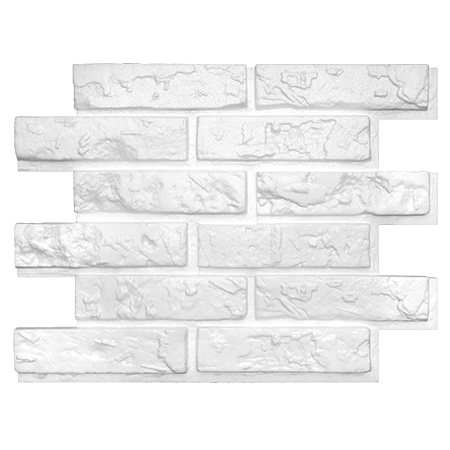 Stilby Stara Cigla 3D zidni panel EPS stiropor 446x594x25mm bela boja reljefna tekstura cigle.