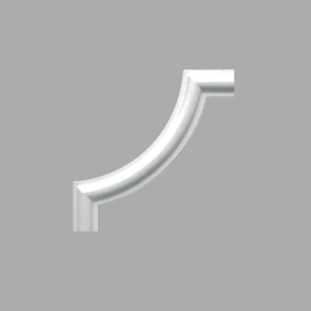 Stilby dekorativni ugao BI 20 EPS stiropor 130x130mm bela boja zaobljeni reljef