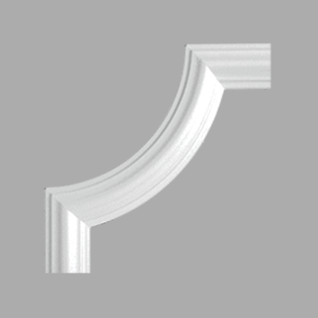 Stilby dekorativni ugao BI 40 LX41 od stiropora EPS 220x220mm bele boje sa reljefnim profilom.