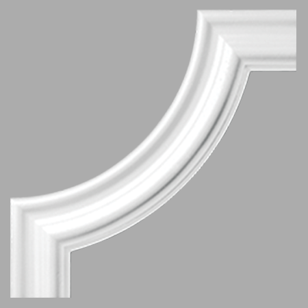 Stilby dekorativni ugao BI 60 EPS stiropor 277x277mm R180 bela lučni profil