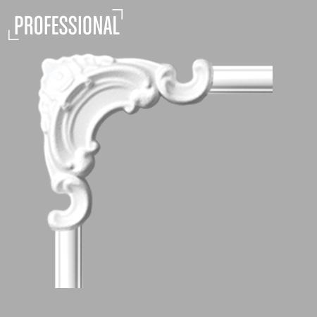 Dekorativni ugao WL 701 otporan na vlagu, farbanje bojama na bazi vode, jednostavna montaža lepkom STIL Finish 3, kombinuje se sa zidnom lajsnom WL 7