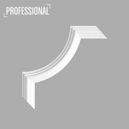 Stilby dekorativni ugao SP 3-4 poliuretan R-85 bela profilisani reljef