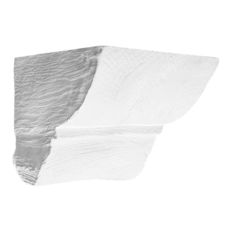 Stilby dekorativna konzola od poliuretana 60x90x100mm bela sa rustičnom teksturom drveta.