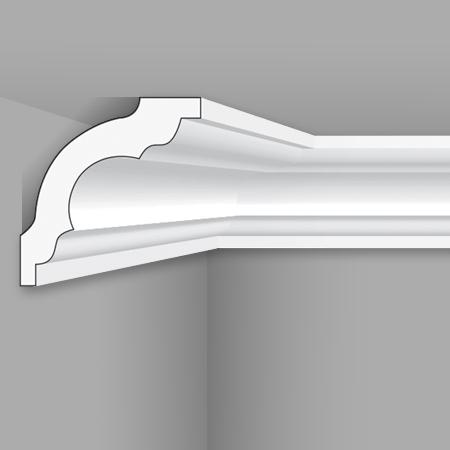 Stilby plafonska lajsna K 60 stiropor 60x60x2000mm bela klasičan profilni reljef