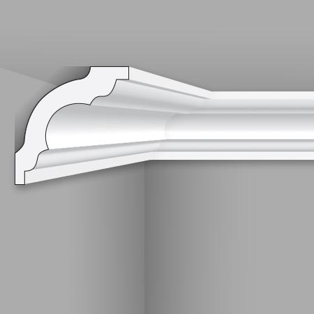 Stilby plafonska lajsna LX 50 stiropor 50x50mm bela profilisana, simetrična klasična
