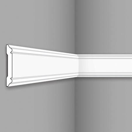 Stilby zidna lajsna CW 12 polistiren visoke gustine 60x8x2000mm bela klasičan dekorativni reljef