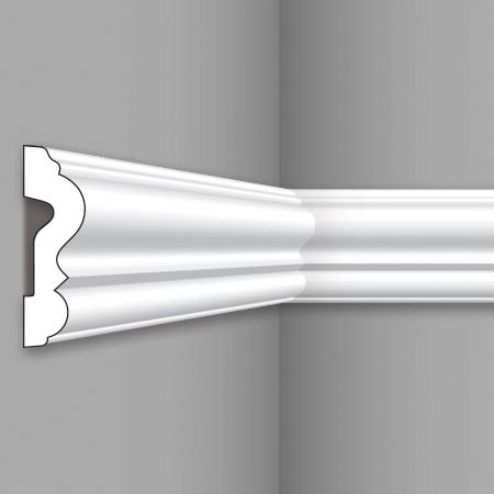 Stilby PLA 82 zidna lajsna XPS stirodur 80x22x2000mm bela sa profilisanim reljefom