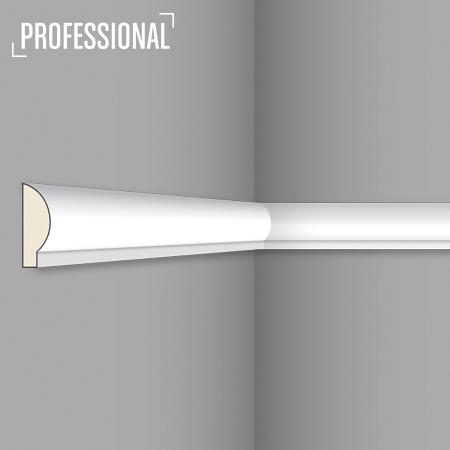 Stilby SP 1 zidna lajsna poliuretan 28x9x2000mm bela glatka profilisana