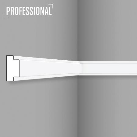 Stilby WL 10 zidna lajsna polistiren visoke gustine 30x14.5x2000mm bela glatka simetrična sa dva žljeba
