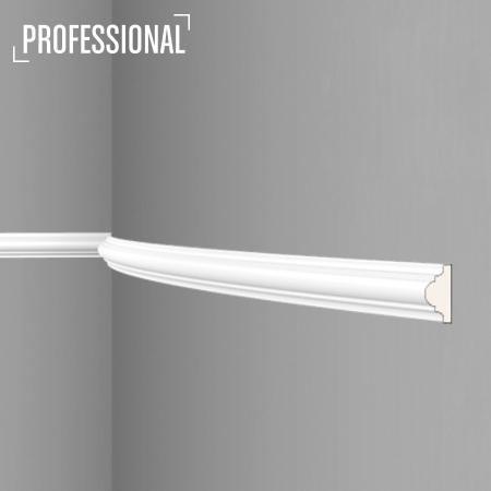 Stilby Z 10 FLEX zidna lajsna poliuretan 38x18x2000mm bela dekorativni reljef simetrična fleksibinla za zaobljene zidove