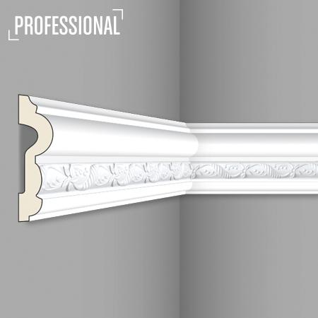 Stilby Z 30 zidna lajsna poliuretan 80x22x2000mm bela sa reljefnim ukrasima