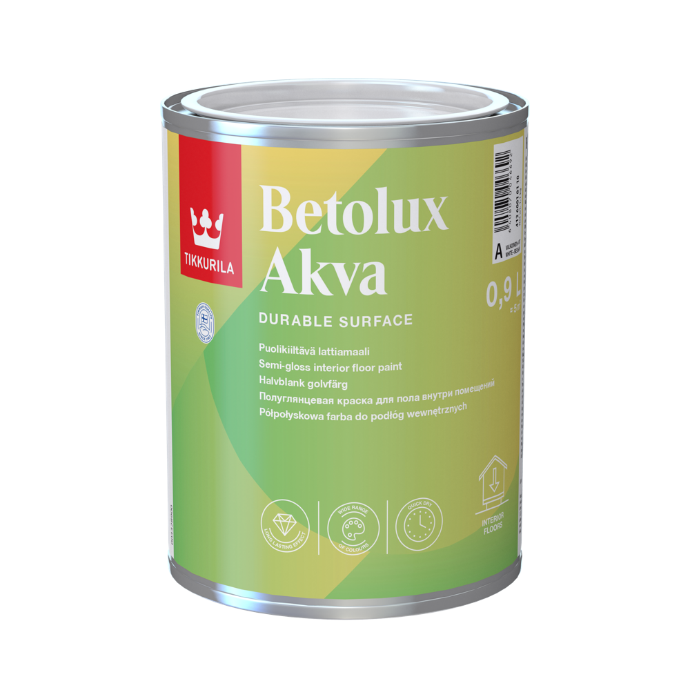 Tikkurila Betolux Akva boja za podove 0.9 l tonirana po TIKKURILA SYMPHONY ton karti