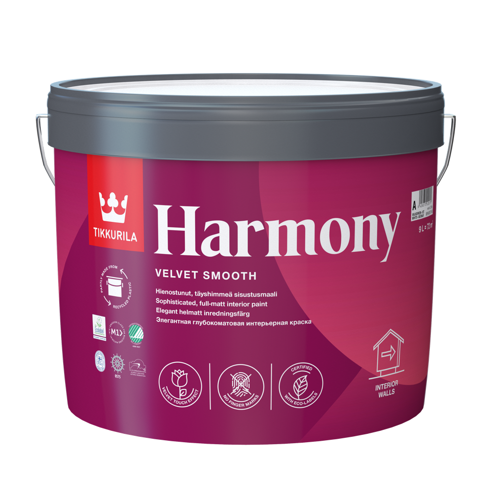 Tikkurila Harmony profesionalna puna mat unutrašnja boja 9 l periva klasa 1