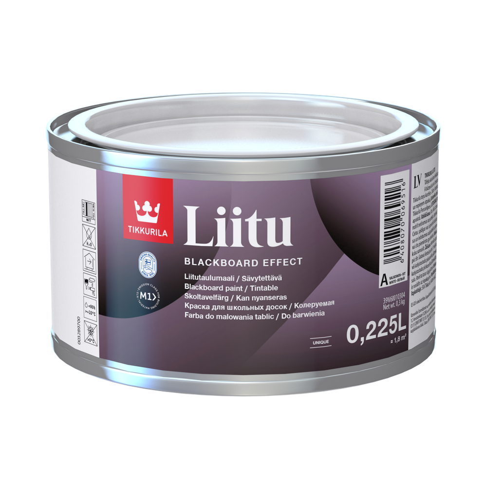 Tikkurila Liitu 0,225 L mat boja za tablu za zidove i nameštaj, toniranje online po Symphony ton karti.