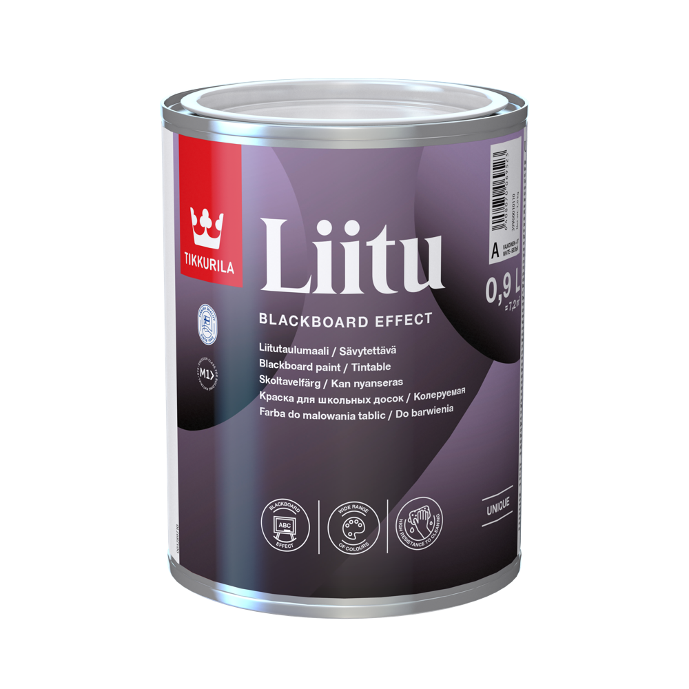 Tikkurila Liitu 0,9 L mat boja za tablu za zidove i nameštaj, toniranje online po Symphony ton karti.