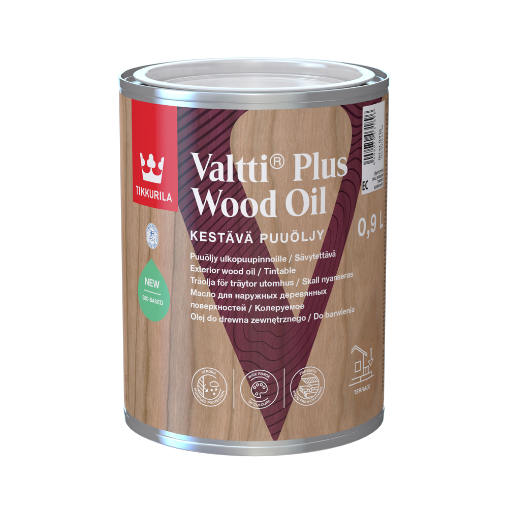 TIKKURILA VALTTI PLUS WOOD OIL 0,9 L ulje za spoljašnje drvo toniranje online po Valtti ton karti
