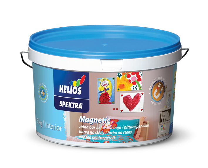 HELIOS SPEKTRA Magnetic magnetna podloga za zidove, unutrašnja boja sa magnetnim efektom za izradu magnetnih zidnih površina.