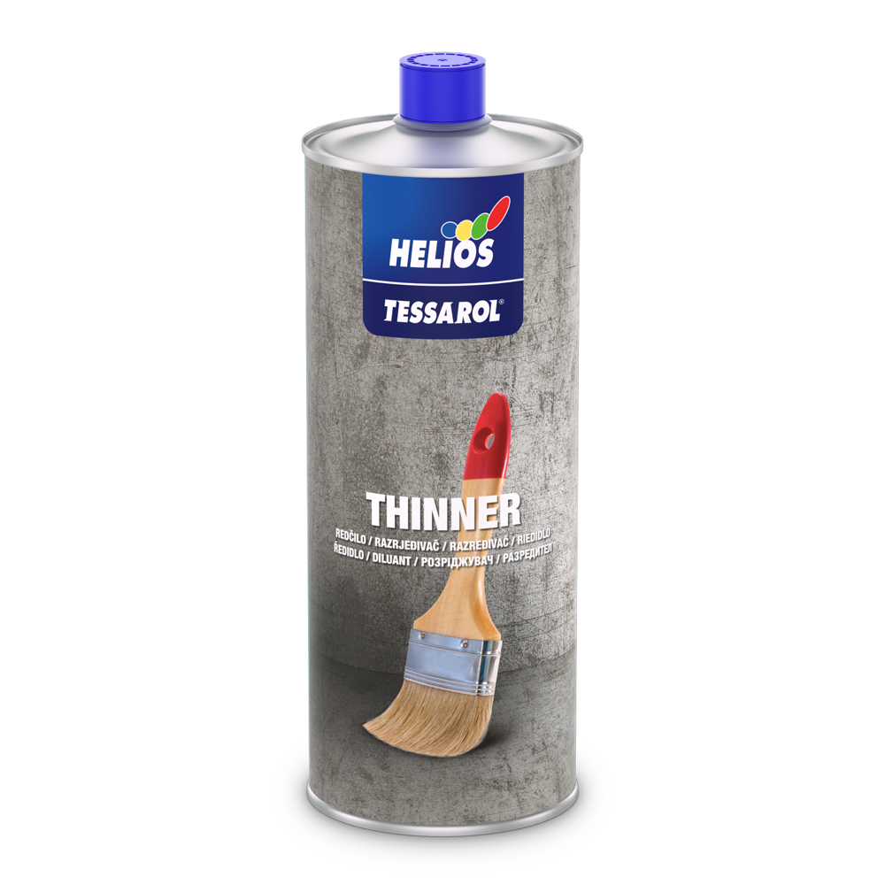 HELIOS TESSAROL razređivač za odmašćivanje metalnih površina, razređivanje boje i čišćenje alata. Ne tonira se.